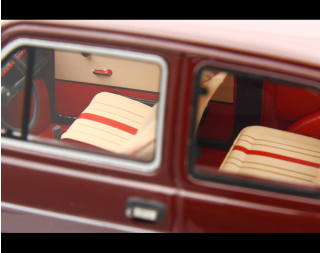 Fiat 126 Personal 4 RED 1980 Rosso amaranto Laudoracing 1:18 Resinemodell (Türen, Motorhaube... nicht zu öffnen!)